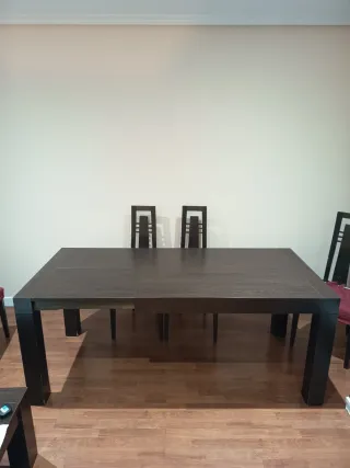 Mesa comedor de madera maciza Haya