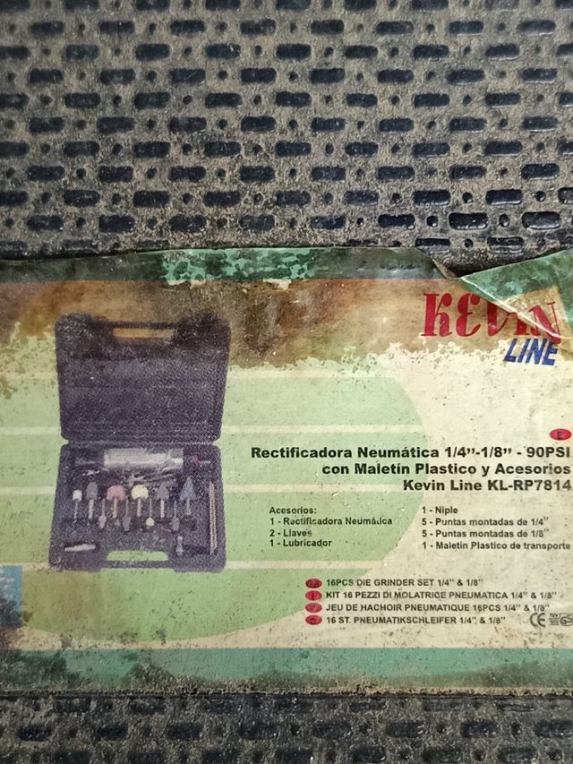 Rectificadora Neumática con Accesorios