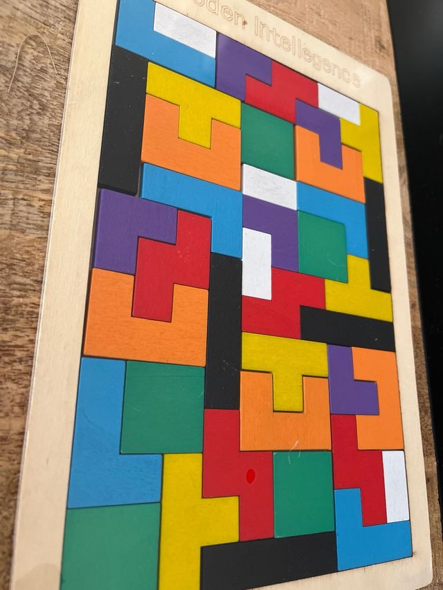 Puzzle de Madera Tetris 18x25cm