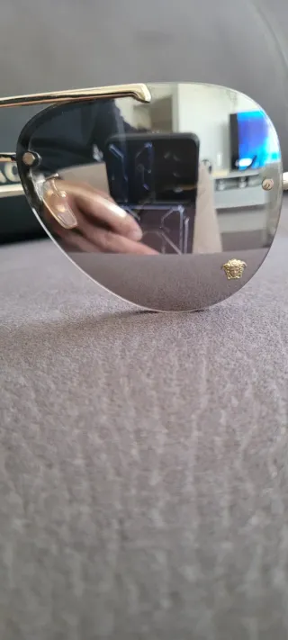 Gafas de sol Versace Aviador Doradas y Plateadas