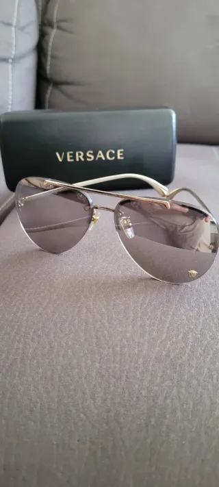 Gafas de sol Versace Aviador Doradas y Plateadas
