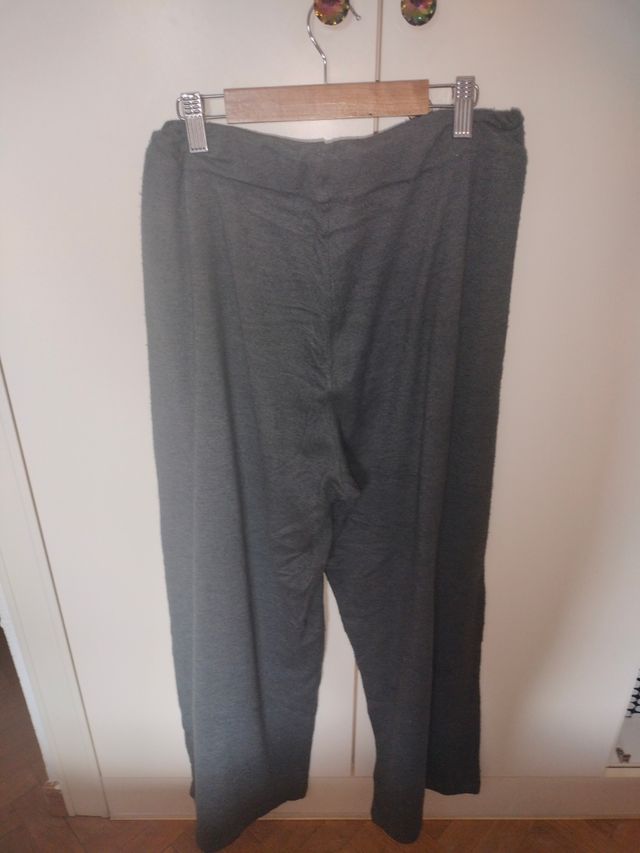 Pantalón mujer punto gris