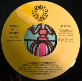 Vinilo 7 Orquesta Piraña - Pedalea Rock