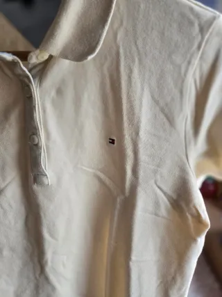 Polo beige Talla S Tommy Hilfiger