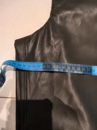 Pantalones polipiel negros