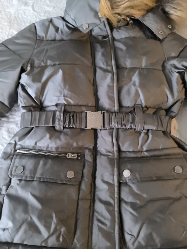 Chaqueta acolchada niña gris