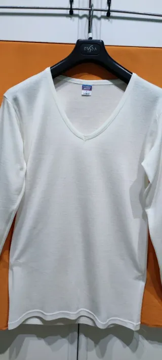 Maglia intima uomo V/L bianca