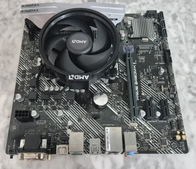 Placa Base ASUS PRIME B450M-K II + Ryzen 5