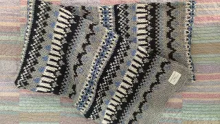 Sciarpa uomo fantasia geometrica