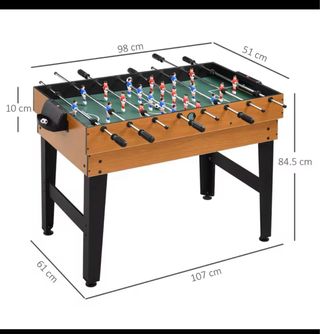 Futbolín multijuego con 10/12 juegos