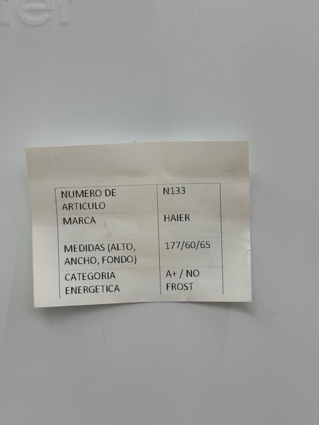 Nevera Haier Blanca