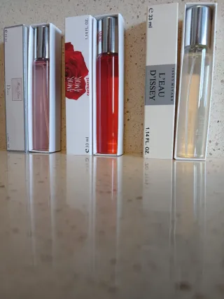 Set di 3 profumi Dior, Cacharel, Issey Miyake