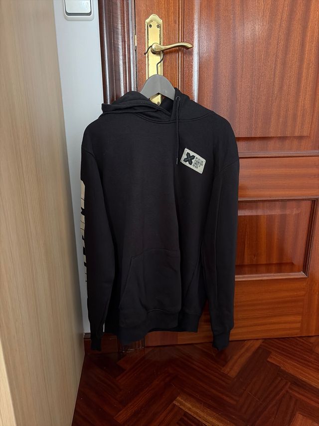 Sudadera Lefties Negra Talla L CON CAPUCHA
