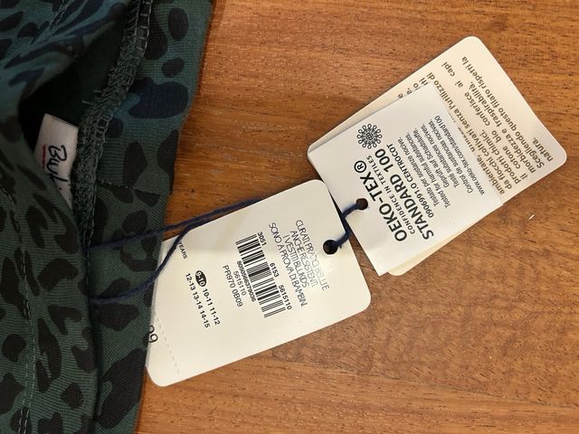 Pantaloni bimba fantasia leopardata 9/10 anni