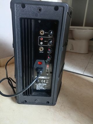 ALTAVOZ AUTOAMPLIFICADO 80 RMS EQ Y MICRÓFONO