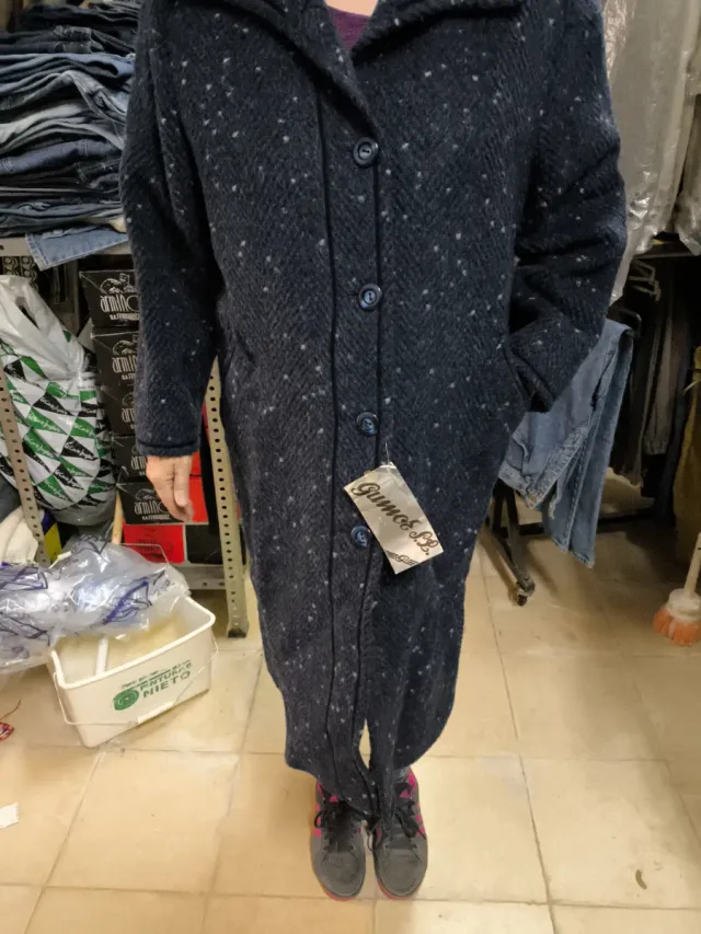 Abrigo GUMOS azul jaspeado talla 46