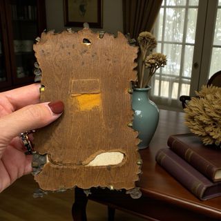 Antica cornice vittoriana con ritratto