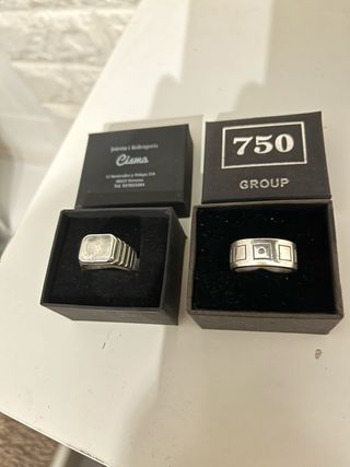 Anillos de plata 750