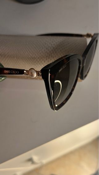 Occhiali da sole Jimmy Choo Beige/Oro