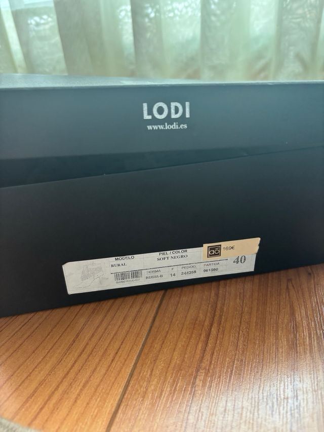 Botines LODI Piel Negros Talla 40