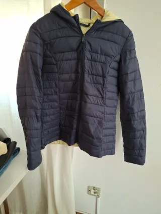 Anorak azul con capucha T.L