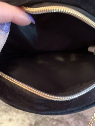 Borsetta tonda trapuntata nera