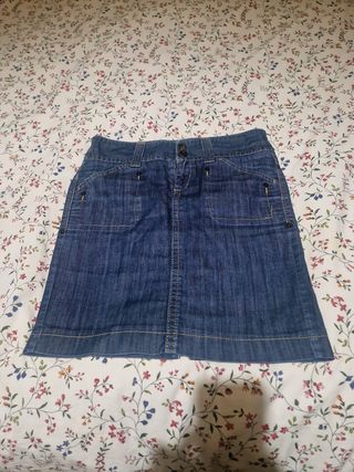 Falda vaquera azul