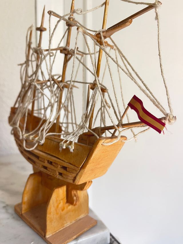 Barco madera artesanal español - Modelo decorativo
