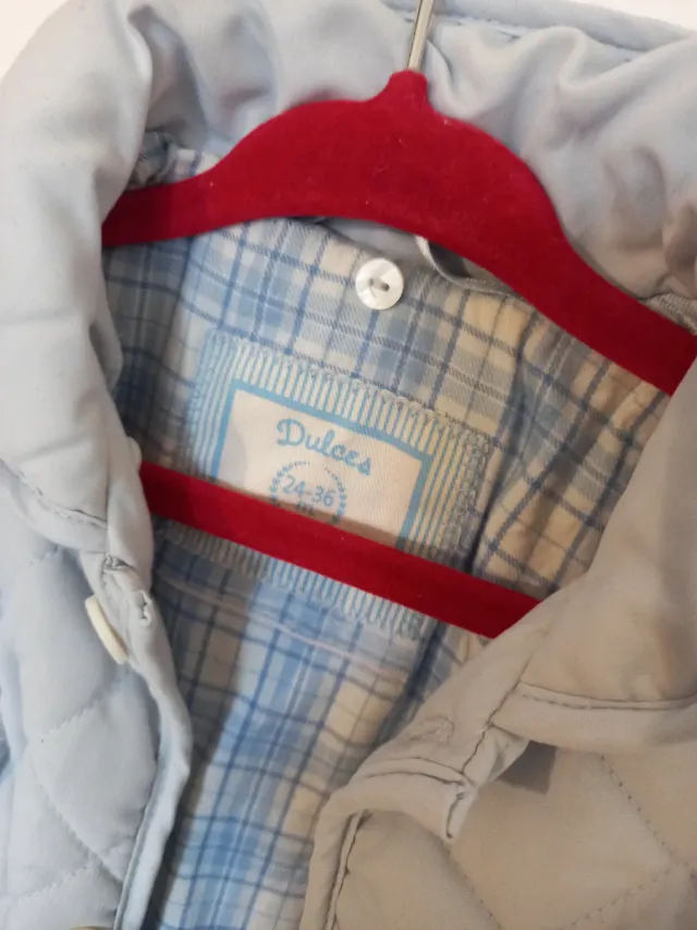 Abrigo guateado DULCES Talla 24-36 meses