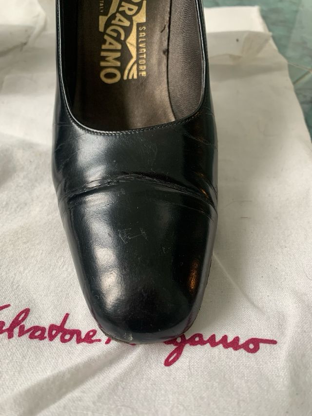 Décolleté Salvatore Ferragamo Nere Vernice Tg 36