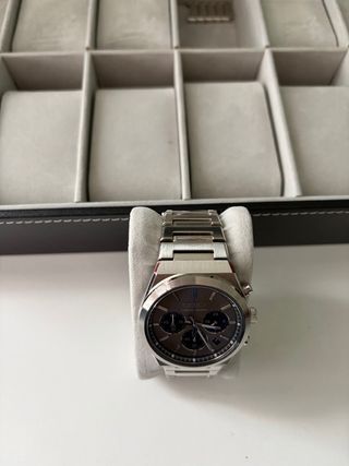 Seiko Cronógrafo Gris/Plateado