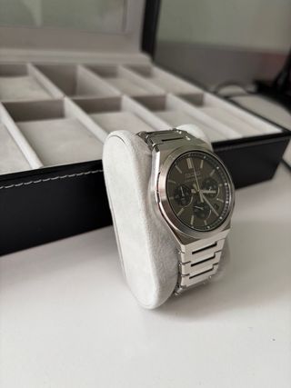 Seiko Cronógrafo Gris/Plateado