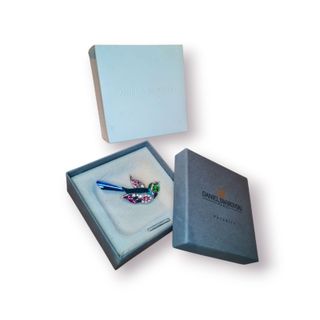 Broche Swarovski Benua Blue Zircon