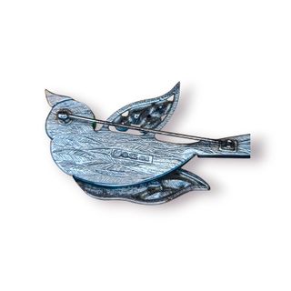 Broche Swarovski Benua Blue Zircon