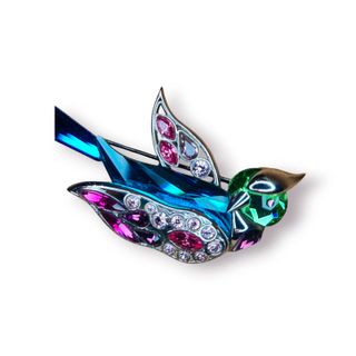 Broche Swarovski Benua Blue Zircon