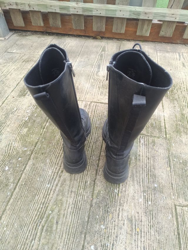 Botas militares mujer negras