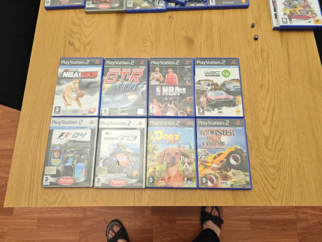 Lote 8 Juegos PS2: NBA 2K9, GTR 400, WRC 4, F1 04,