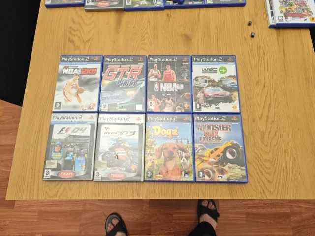 Lote 8 Juegos PS2: NBA 2K9, GTR 400, WRC 4, F1 04,