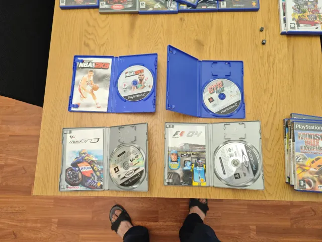 Lote 8 Juegos PS2: NBA 2K9, GTR 400, WRC 4, F1 04,