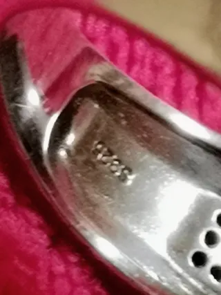 Anillo Plata Ley Zafiro Azul Talla 19