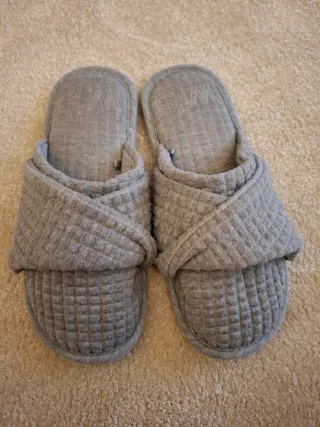 Zapatillas de casa mujer grises talla S