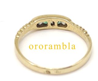 Anillo Oro 18K con piedras