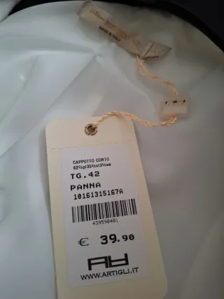 Cappottino Artigli Beige Tg. 42