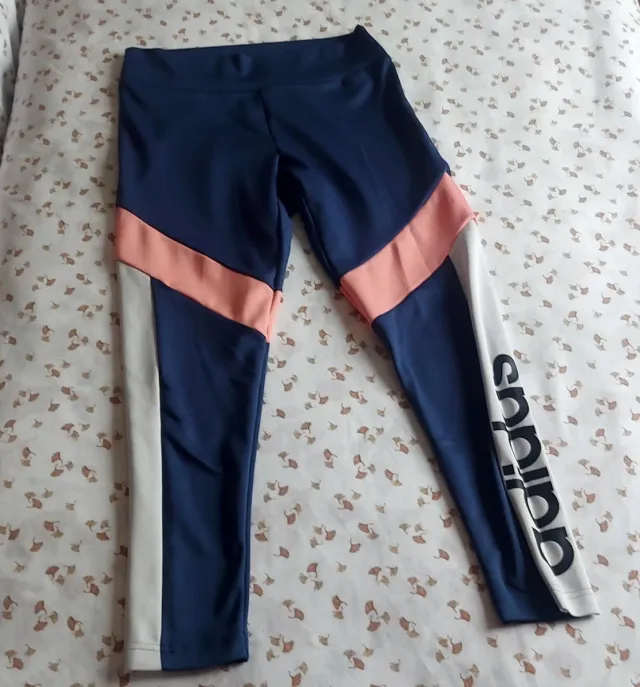 Mallas Adidas Mujer Azul y Rosa