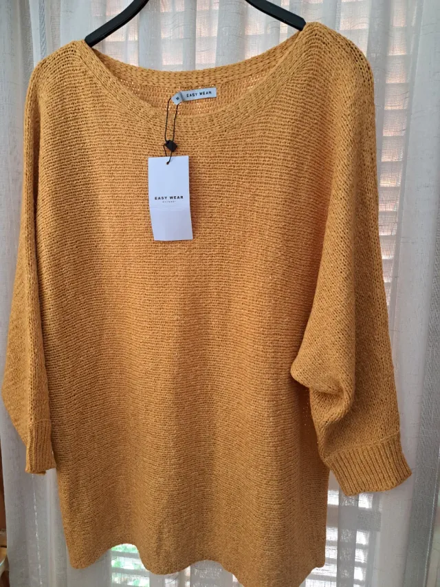 Jersey punto amarillo.  Medidas en la descripción.