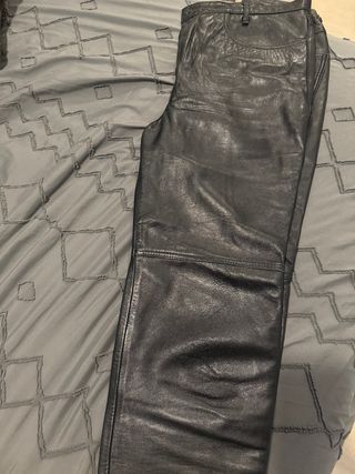 Pantalones de piel negros
