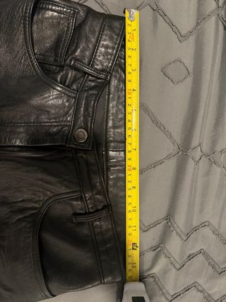 Pantalones de piel negros