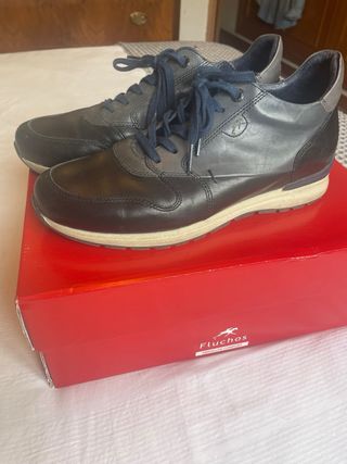 Zapatos Fluchos Azul/Gris