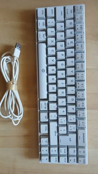 Teclado Mecánico Drevo Calibur V2 TE Blanco