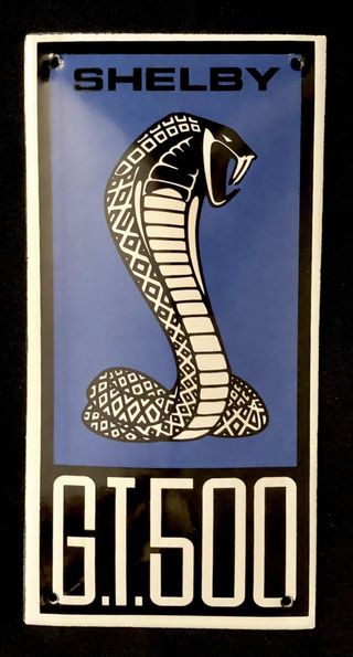 Letrero Ford Shelby GT500 Cobra